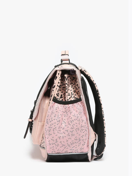Boekentas 3 Compartimenten Cameleon Roze vintage north PBVWCA41 ander zicht 2