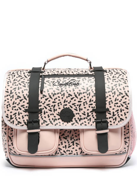 Boekentas 3 Compartimenten Cameleon Roze vintage north PBVWCA41 ander zicht 6