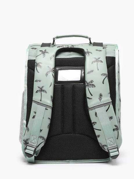 Rugzak 3 Compartimenten Cameleon Groen vintage north PBVWSD39 ander zicht 4