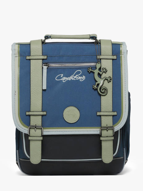 Rugzak 2 Compartimenten Cameleon Blauw vintage urban PBVBSD39