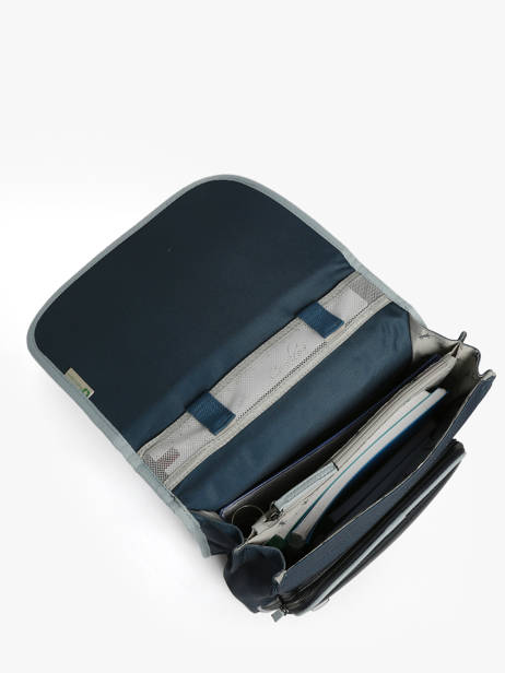 Rugzak 2 Compartimenten Cameleon Blauw vintage urban PBVBSD39 ander zicht 3