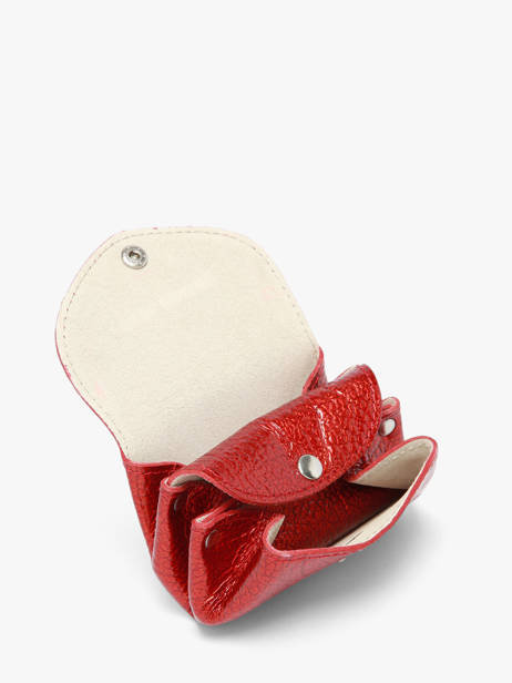 Portemonnee Leder Paul marius Rood star GUSTASTA ander zicht 1