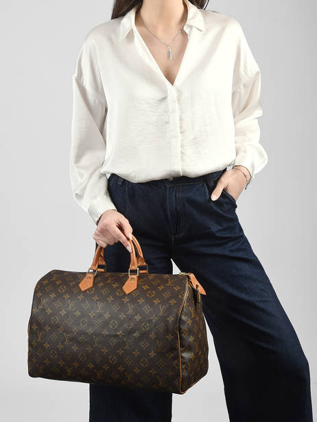 Handtas Second Life Louis vuitton Bruin second life 4O756WUA ander zicht 1