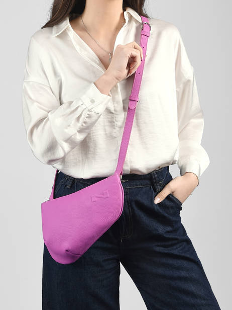 Cross Body Tas City Perle Leder Nathan baume Roze n city N1811000 ander zicht 1