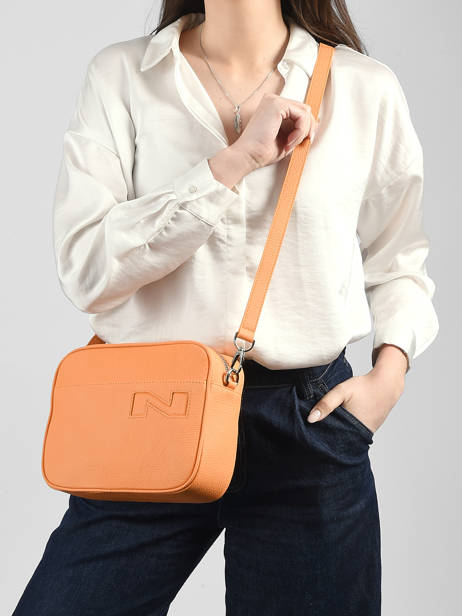 Cross Body Tas N City Leuven Leder Nathan baume Oranje n city 7 ander zicht 1