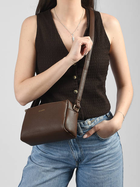 Cross Body Tas Grained Miniprix Bruin grained KJ62069 ander zicht 1