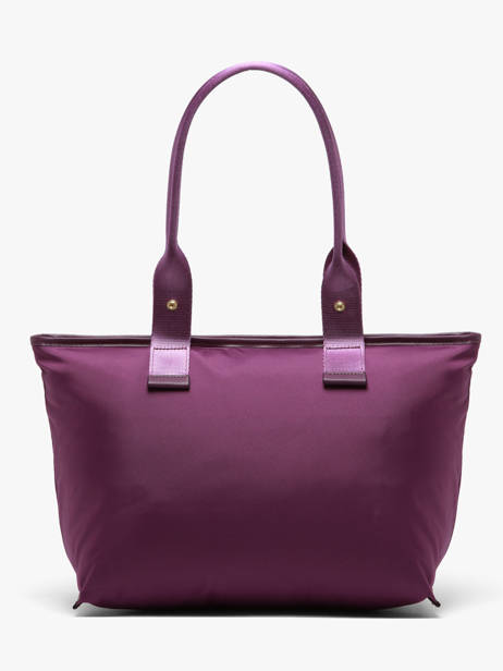 Schoudertas M Mistral Rollable Nylon En Leder Lancel Violet mistral A13995 ander zicht 5