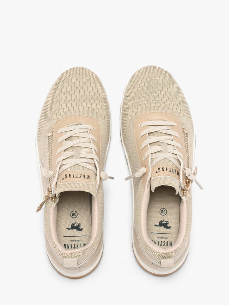 Sneakers Mustang Beige women M0582002 ander zicht 3