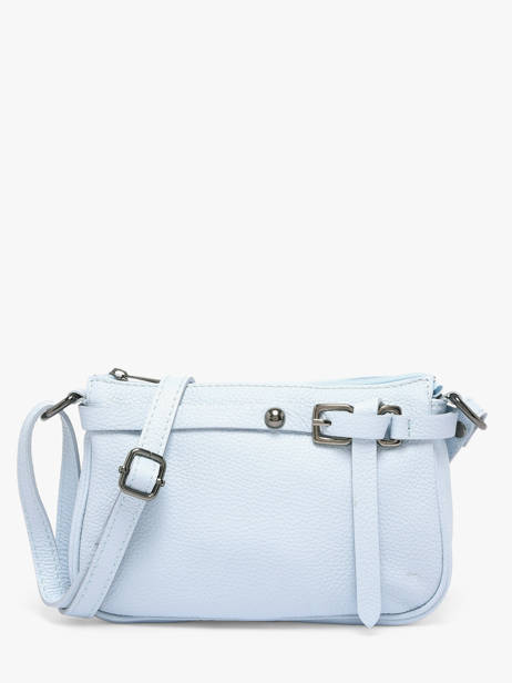 Cross Body Tas Caviar Leder Milano Blauw caviar G1421N ander zicht 1