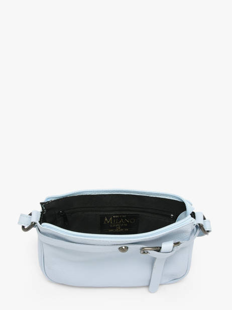 Cross Body Tas Caviar Leder Milano Blauw caviar G1421N ander zicht 4