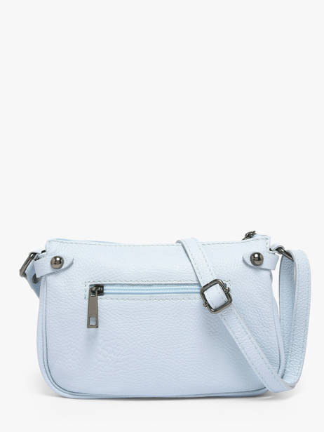 Cross Body Tas Caviar Leder Milano Blauw caviar G1421N ander zicht 5