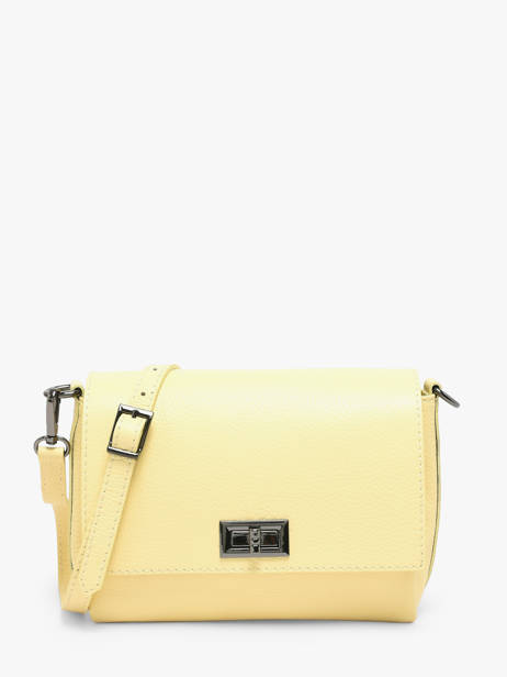 Cross Body Tas Caviar Leder Milano Geel caviar CA24061