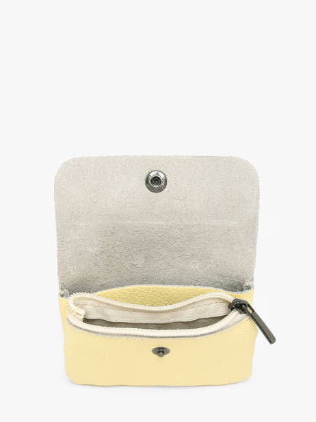 Portemonnee Caviar Leder Milano Geel caviar CA23092 ander zicht 1