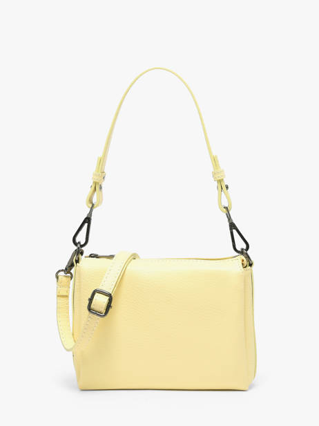 Cross Body Tas Caviar Leder Milano Geel caviar CA25065