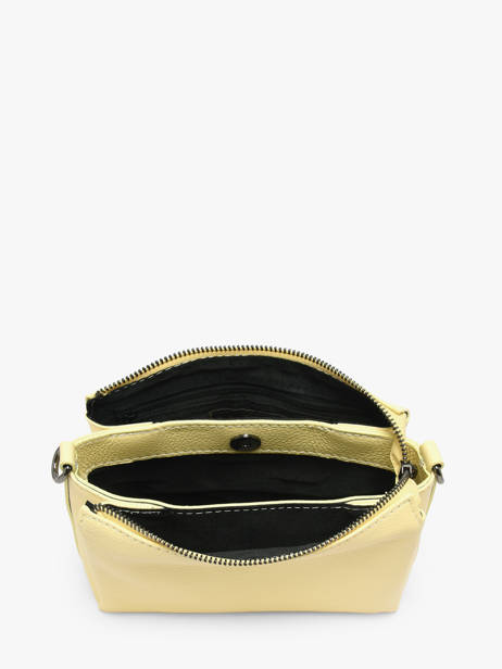 Cross Body Tas Caviar Leder Milano Geel caviar CA25065 ander zicht 2