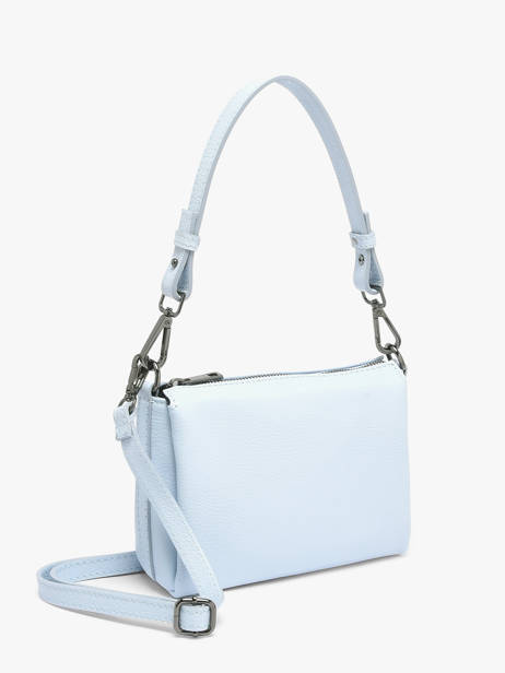 Cross Body Tas Caviar Leder Milano Blauw caviar CA25065 ander zicht 2