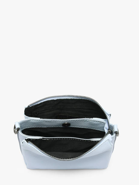 Cross Body Tas Caviar Leder Milano Blauw caviar CA25065 ander zicht 3