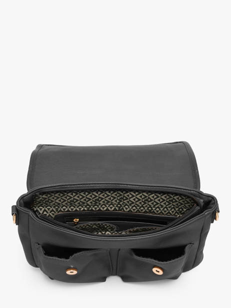 Cross Body Tas Zip Lulu castagnette Zwart zip ALENA ander zicht 2