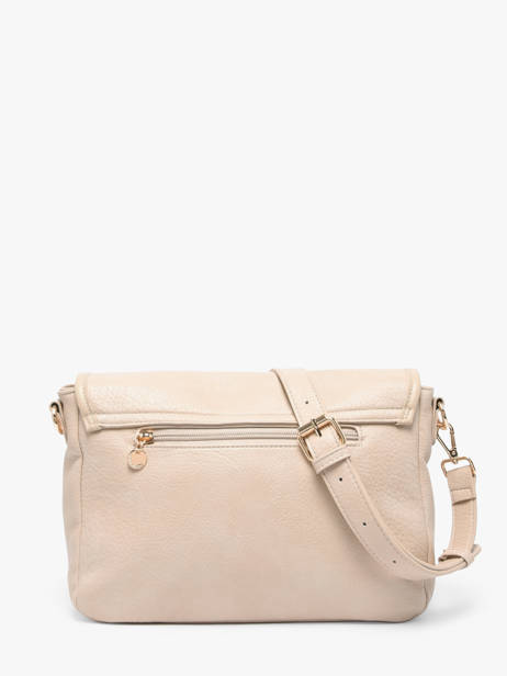 Cross Body Tas Zip Lulu castagnette Beige zip ALENA ander zicht 4