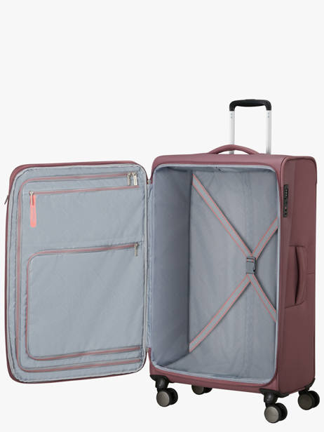 Uitbreidbare Soepele Reiskoffer Wanderlite American tourister Violet wanderlite 158078 ander zicht 3