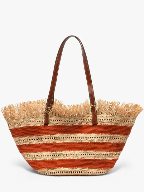 Schoudertas Cabas Raphia Raphia Vanessa bruno Rood cabas raphia 23V40928