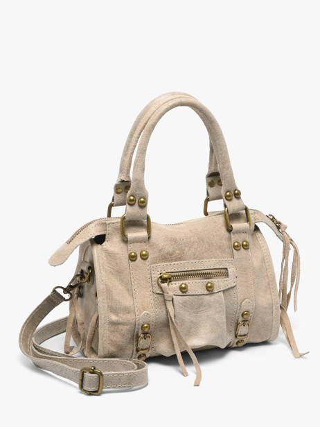 Handtas Spazzolato Leder Milano Beige spazzolato SP24093 ander zicht 2
