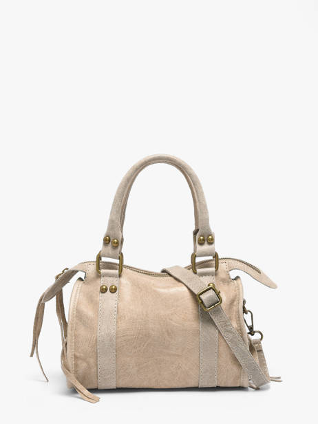 Handtas Spazzolato Leder Milano Beige spazzolato SP24093 ander zicht 4