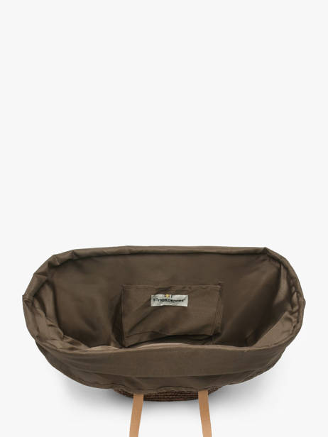 Schoudertas Milos Stro Les tropeziennes Bruin milos TZ01 ander zicht 2