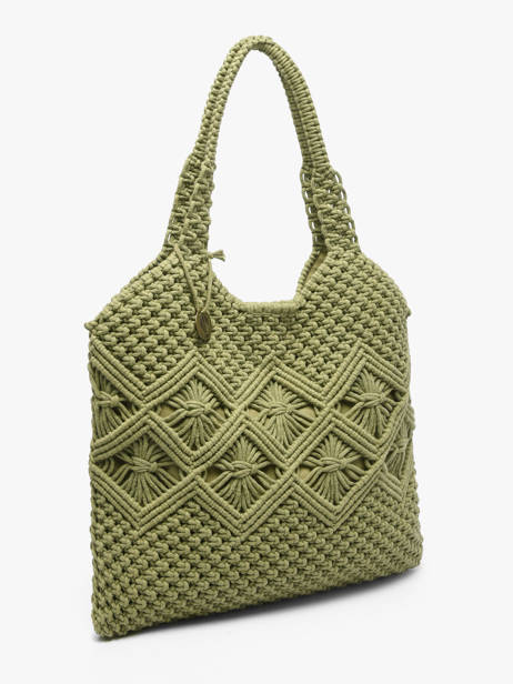 Schoudertassen Estival Katoen Le voyage en panier Groen estival PM941 ander zicht 1