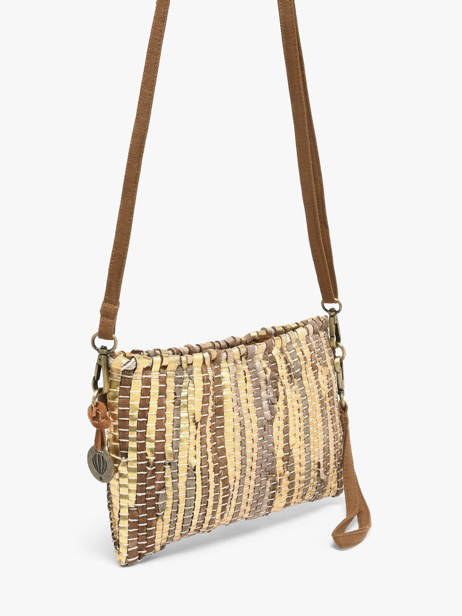 Cross Body Tas Estival Jute Le voyage en panier Goud estival PM938 ander zicht 2