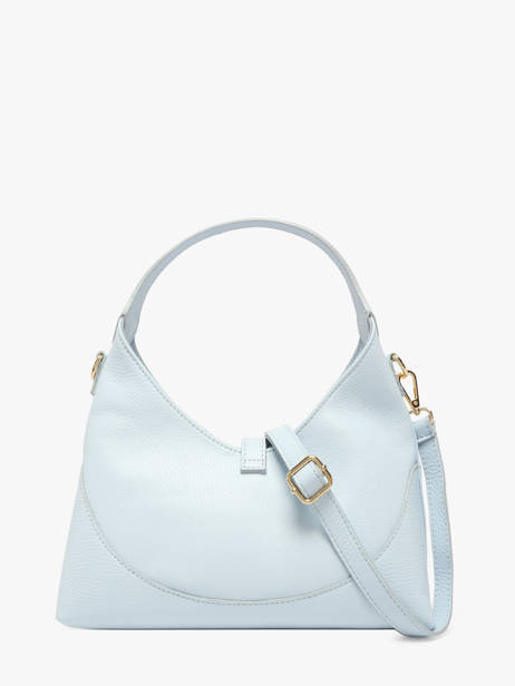 Cross Body Tas Caviar Leder Milano Blauw caviar CA26022 ander zicht 4