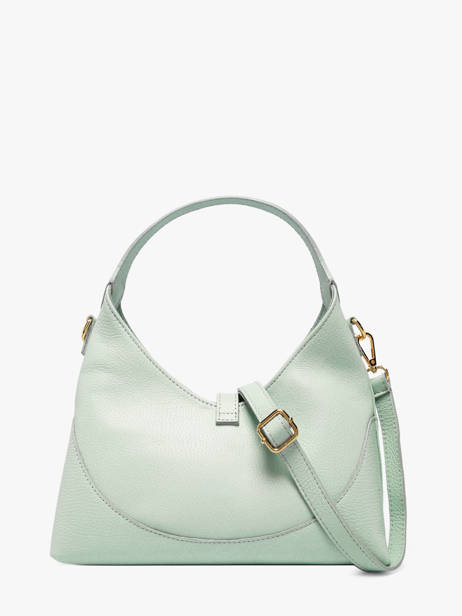 Cross Body Tas Caviar Leder Milano Groen caviar CA26022 ander zicht 4