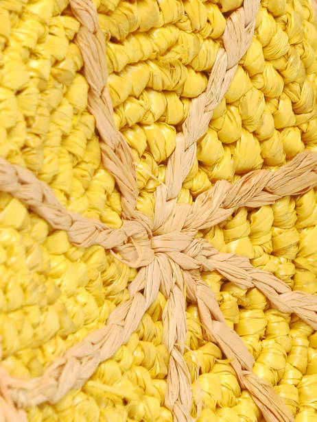 Tasjuweeltje Summer Fruit Raffia Le voyage en panier Geel l'atelier du crochet AM830 ander zicht 1