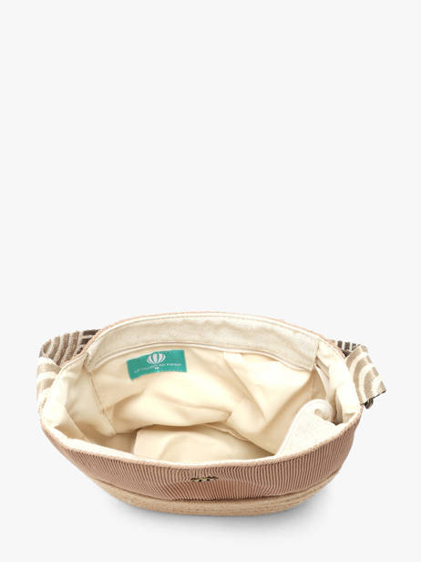 Cross Body Tas Tissee Le voyage en panier Beige tissee PM924 ander zicht 3