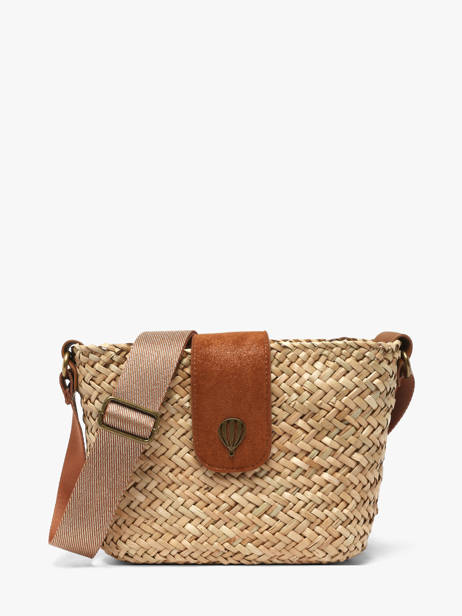 Cross Body Tas Estival Raphia Le voyage en panier Bruin estival PM944