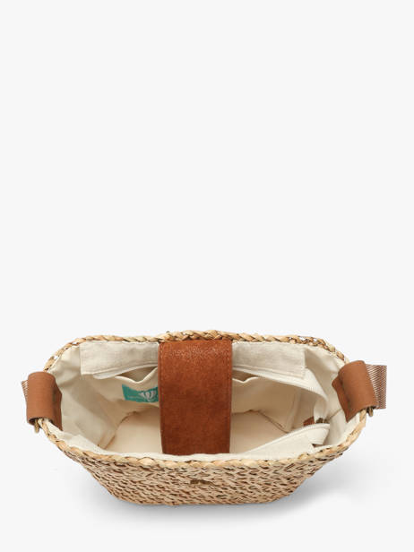 Cross Body Tas Estival Raphia Le voyage en panier Bruin estival PM944 ander zicht 2