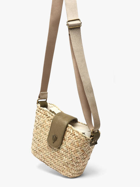 Cross Body Tas Estival Raphia Le voyage en panier Groen estival PM944 ander zicht 2