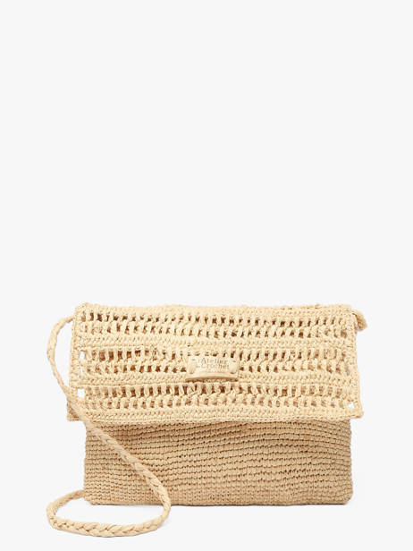 Cross Body Tas L'atelier Du Crochet Raphia Le voyage en panier Beige l'atelier du crochet AM827