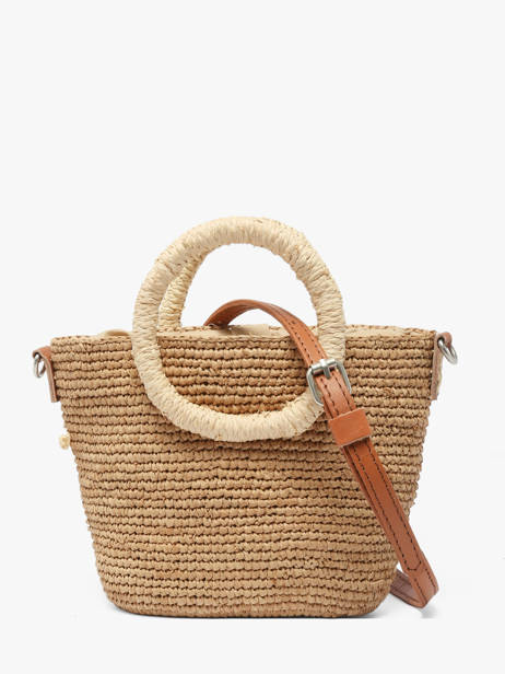 Handtas L'atelier Du Crochet Raphia Le voyage en panier Beige l'atelier du crochet AM831 ander zicht 4