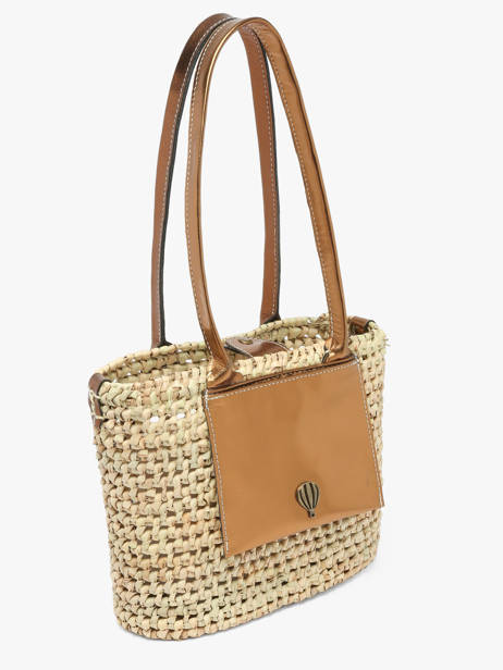 Schoudertas Estival Le voyage en panier Beige estival PM946 ander zicht 1