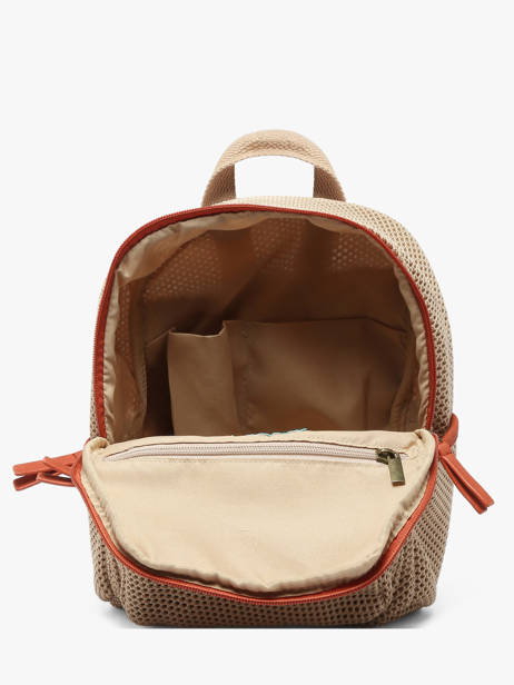 Rugzak Le voyage en panier Beige resille PM957 ander zicht 2