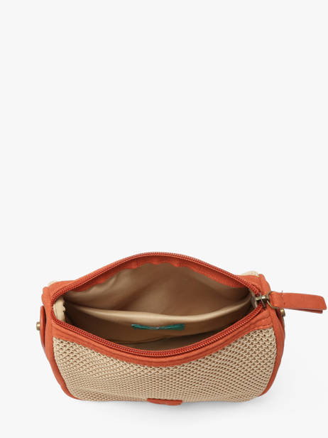 Cross Body Tas Resille Le voyage en panier Beige resille PM959 ander zicht 2