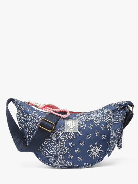 Cross Body Tas Bandana Katoen Le voyage en panier Blauw bandana PM969