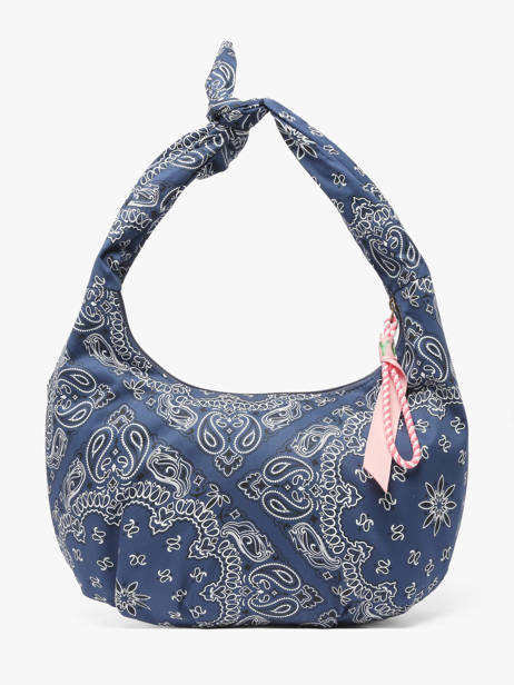 Schoudertas Bandana Katoen Le voyage en panier Blauw bandana PM970 ander zicht 4