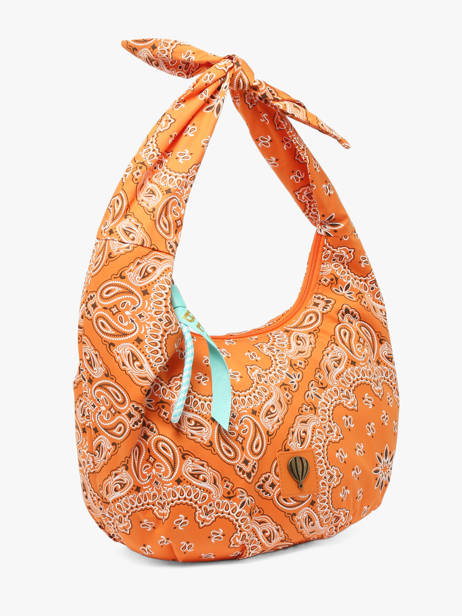 Schoudertas Bandana Katoen Le voyage en panier Oranje bandana PM970 ander zicht 2