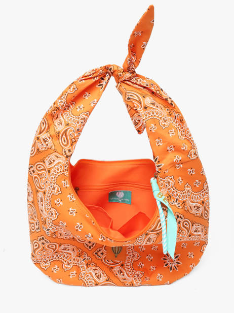 Schoudertas Bandana Katoen Le voyage en panier Oranje bandana PM970 ander zicht 3