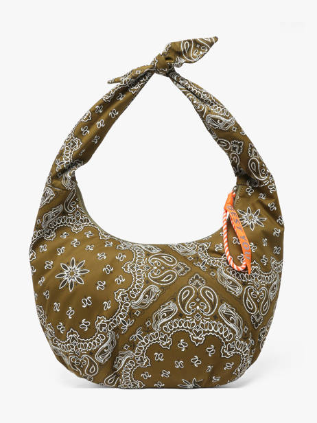 Schoudertas Bandana Katoen Le voyage en panier Groen bandana PM970 ander zicht 4