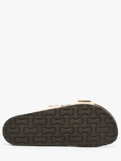 Slippers Met Riempjes Uit Leder Semerdjian Beige accessoires ARIANNA ander zicht 4