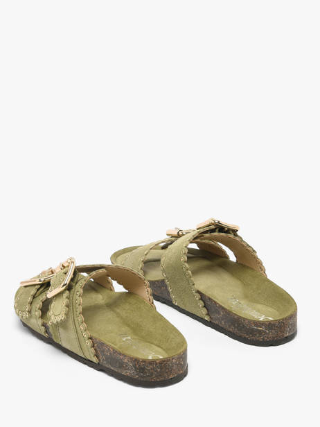 Slippers Met Riempjes Uit Leder Semerdjian Groen women ARIANNA ander zicht 2