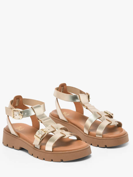 Sandalen Uit Leder We do Goud women 45710A05 ander zicht 1